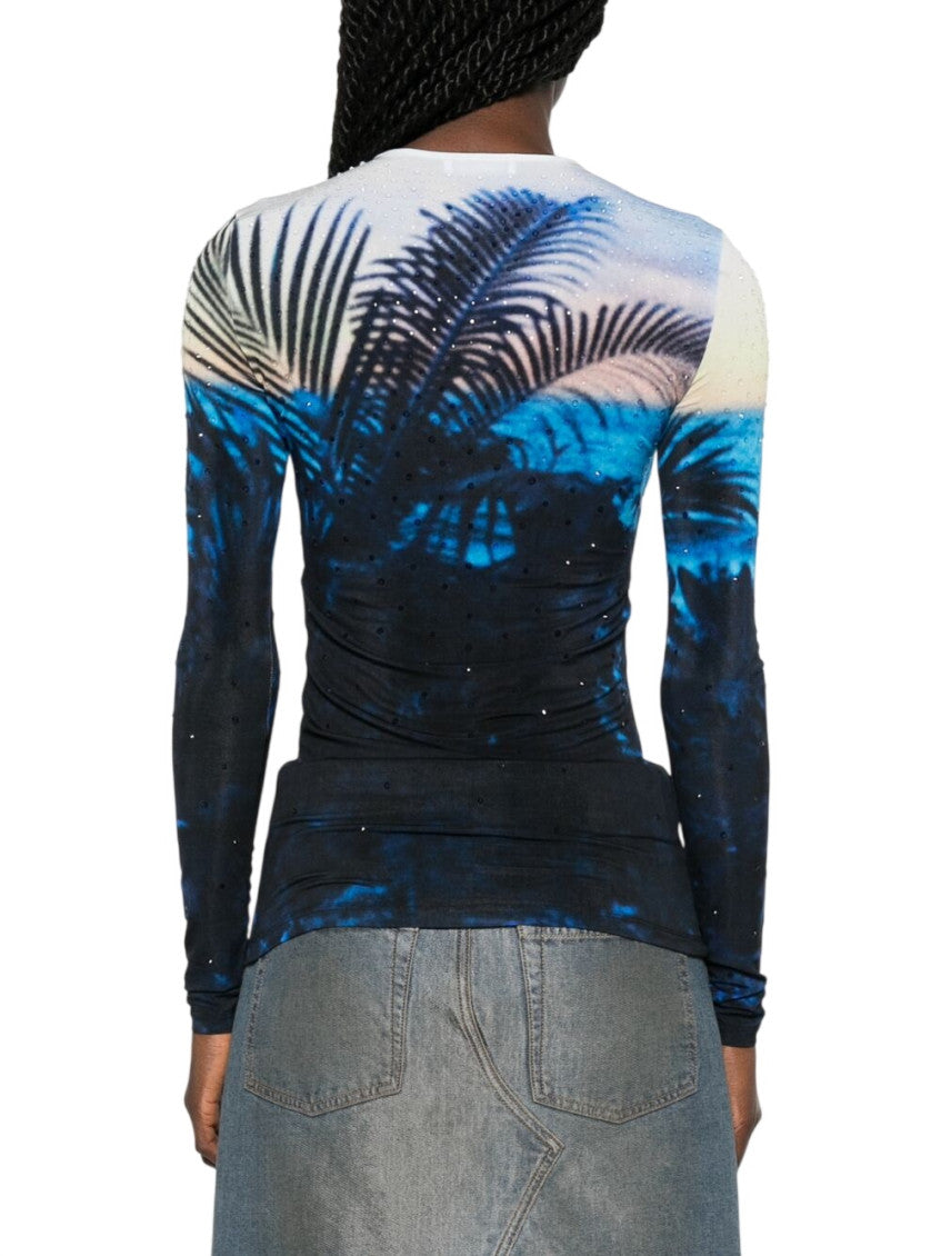 Multicolor Printed Crew Neck T-Shirt 3
