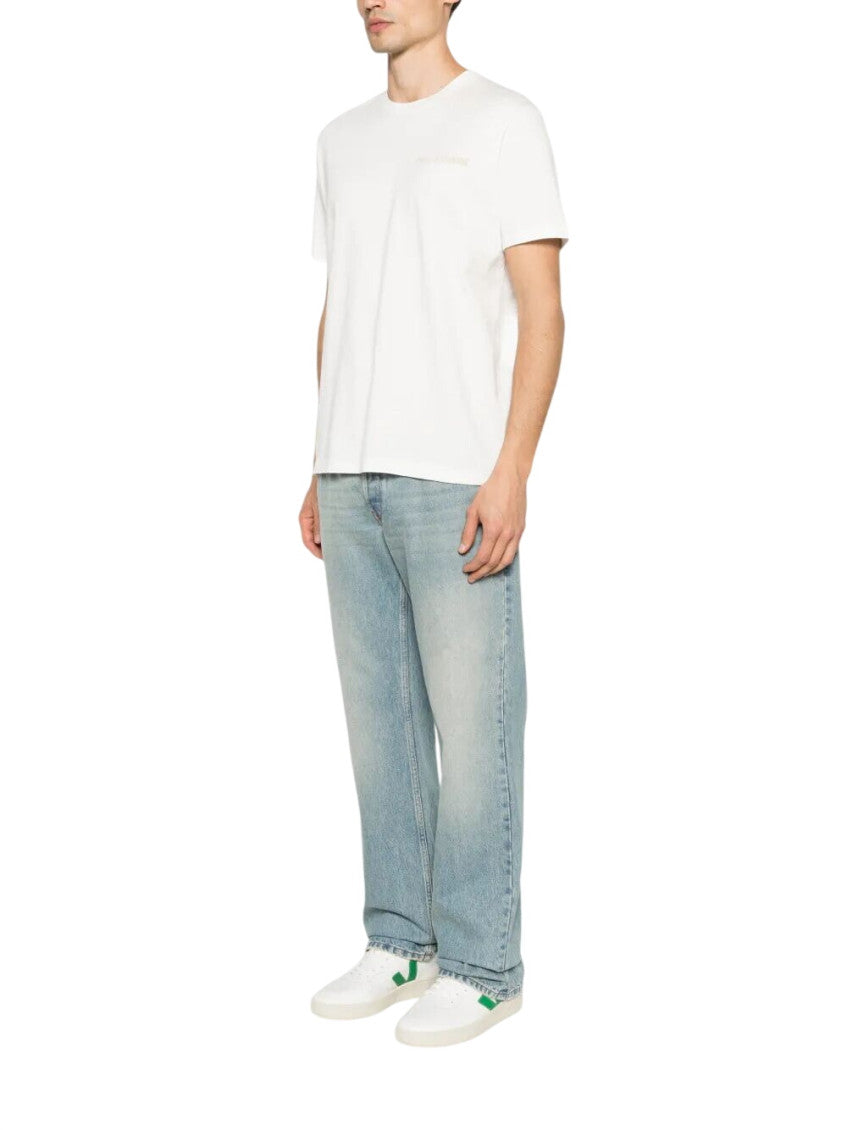 White Crew Neck T-Shirts 3