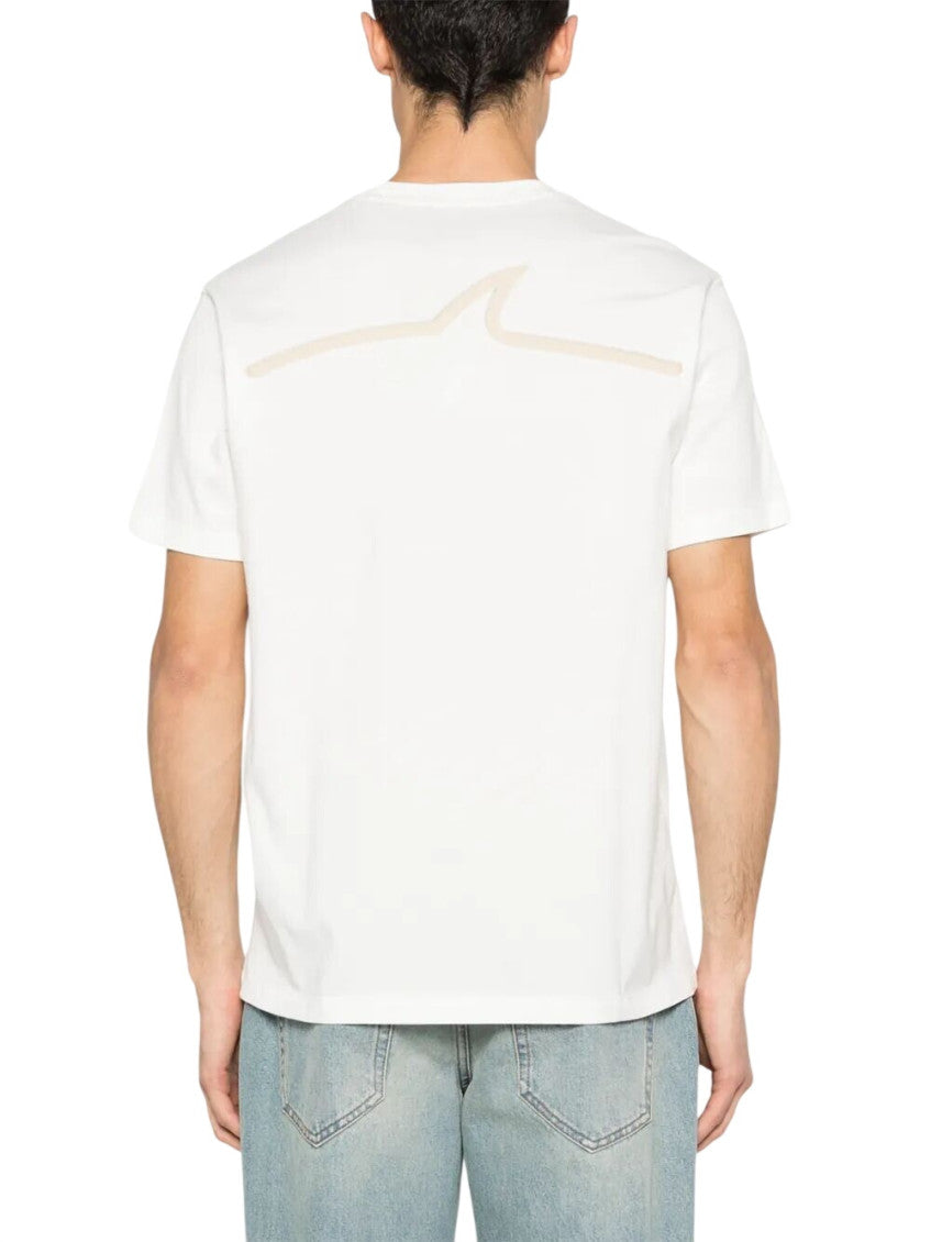 White Crew Neck T-Shirts 4