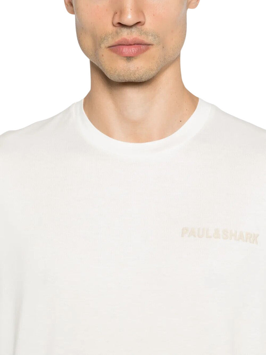 White Crew Neck T-Shirts 5