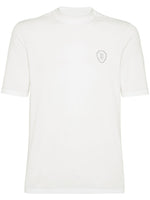 White Mock Collar T-Shirts 1