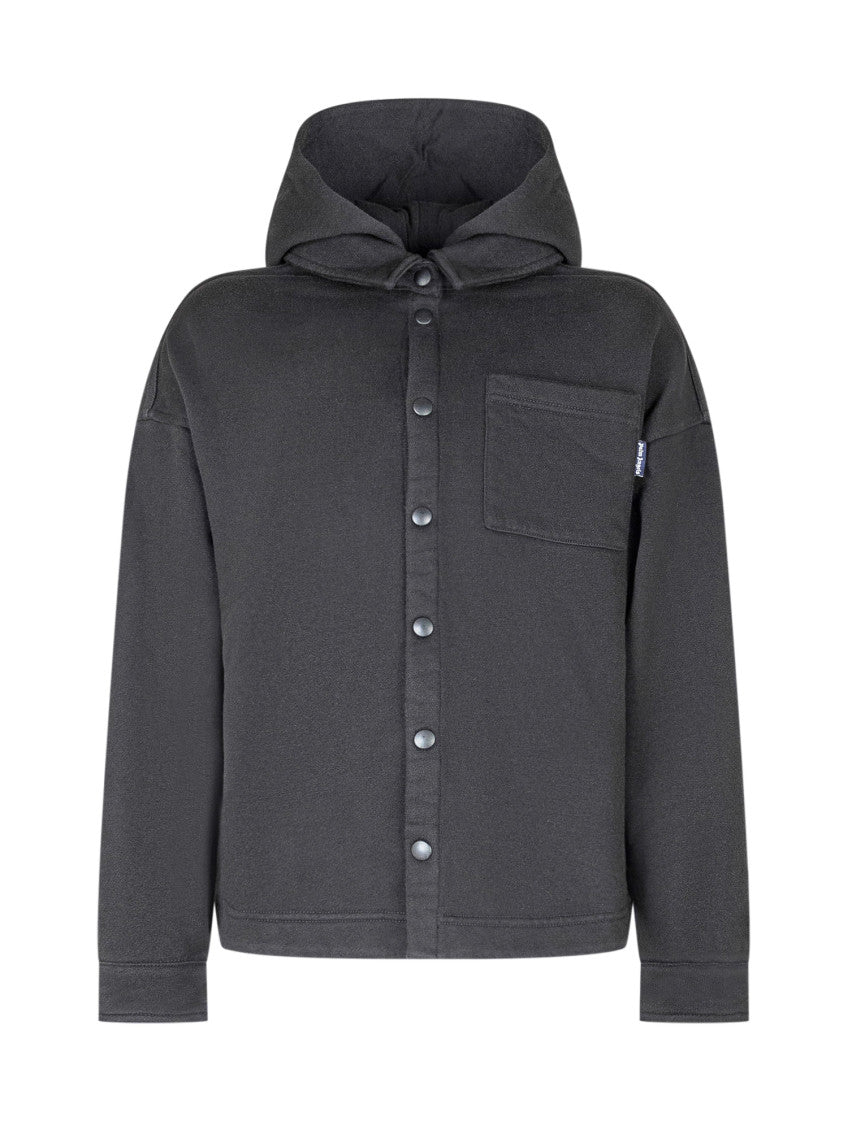 Kids Black Solid Hoodie 1