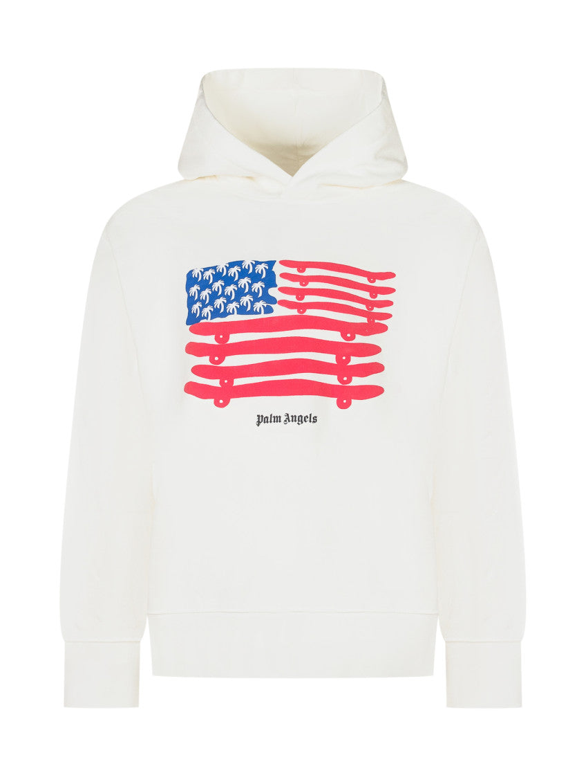White Graphic Hoodie 1