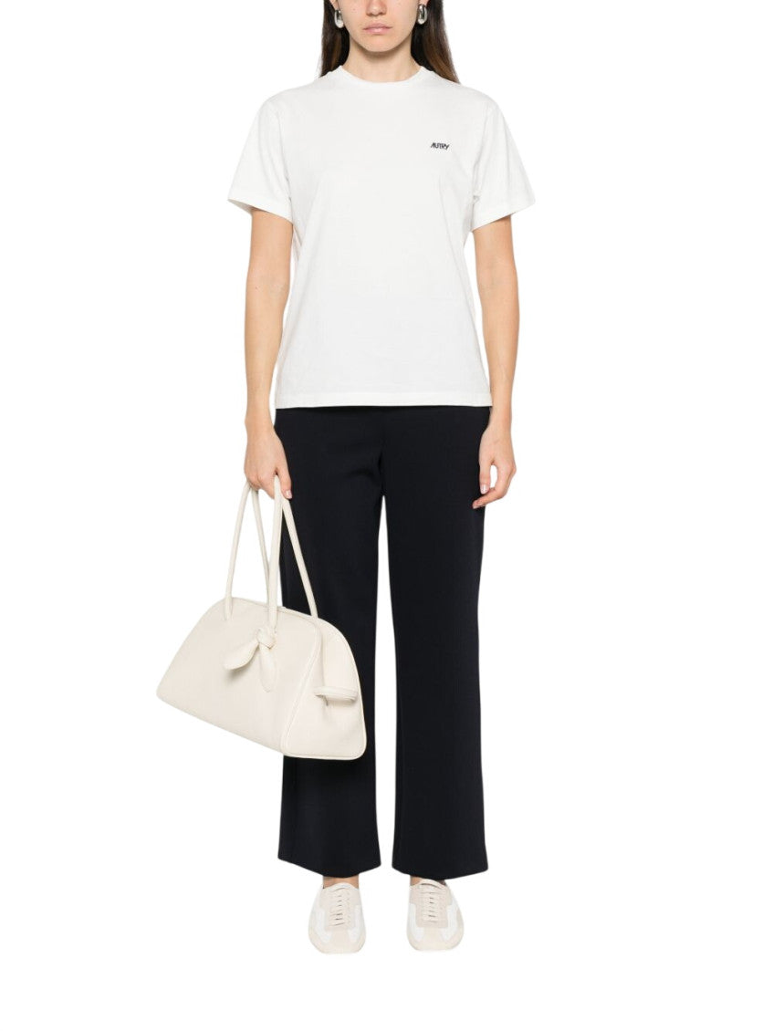 White Logo Crew Neck T-Shirt 2
