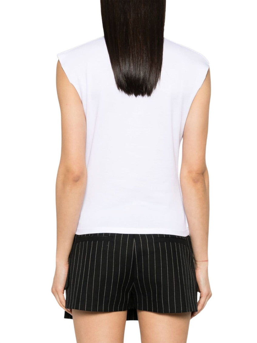 White Crew Neck T-Shirt 3