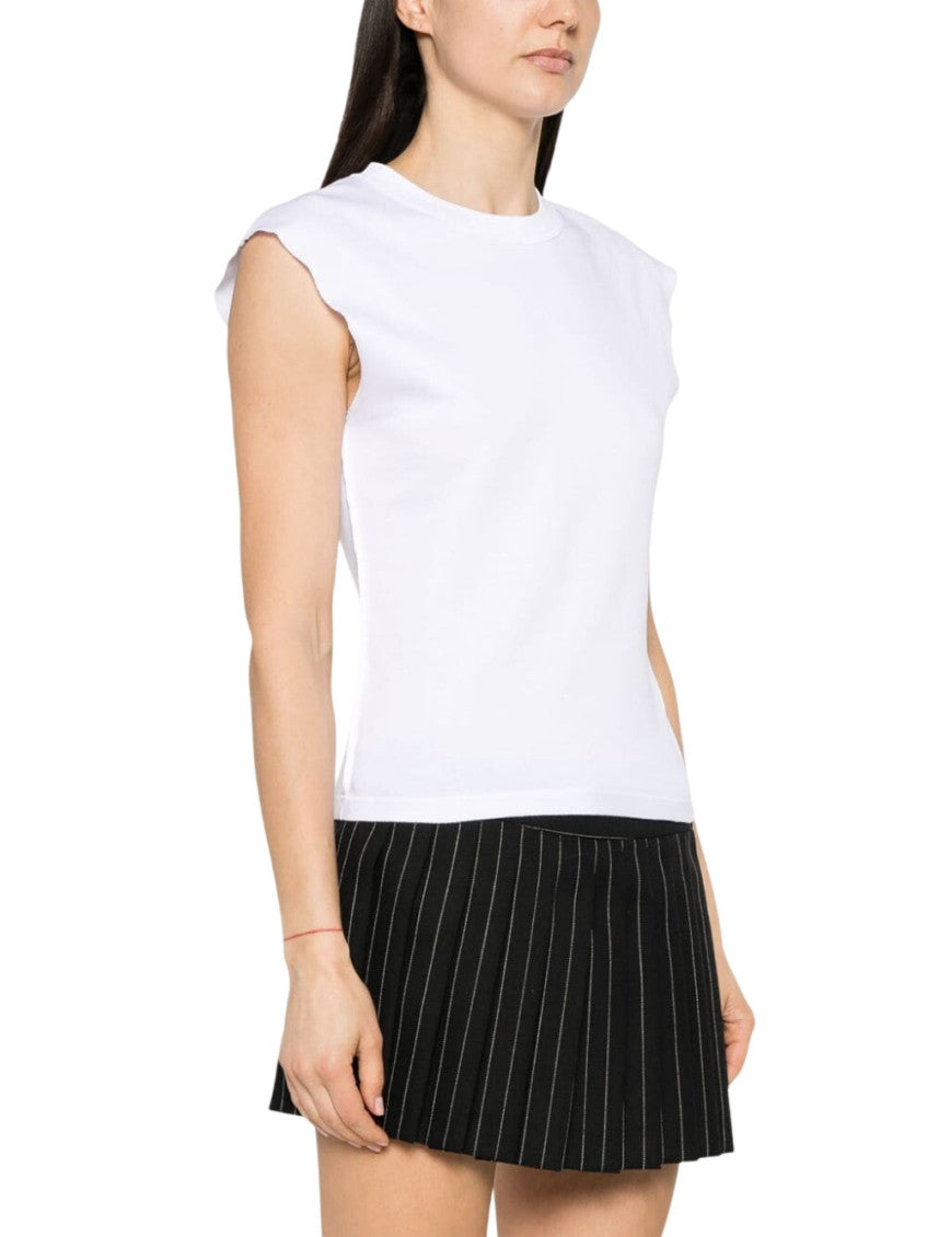 White Crew Neck T-Shirt 4