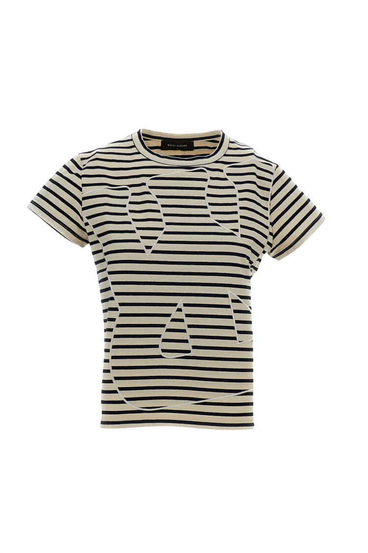 Brown Printed Crew Neck T-Shirt 1