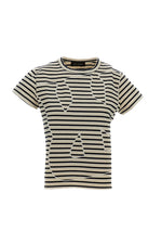 Brown Printed Crew Neck T-Shirt 1