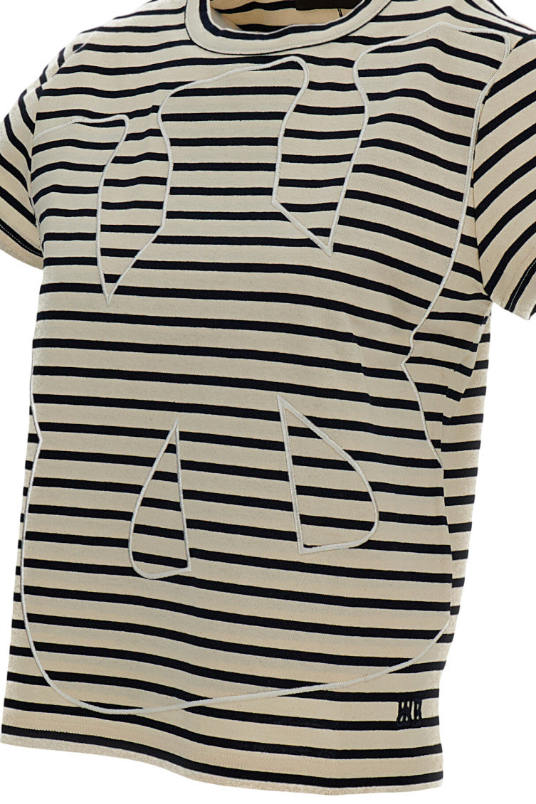 Brown Printed Crew Neck T-Shirt 3
