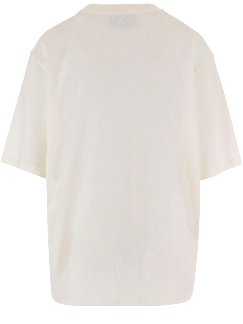 White Crew Neck T-Shirt 2