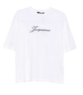 White Logo Crew Neck T-Shirt 1