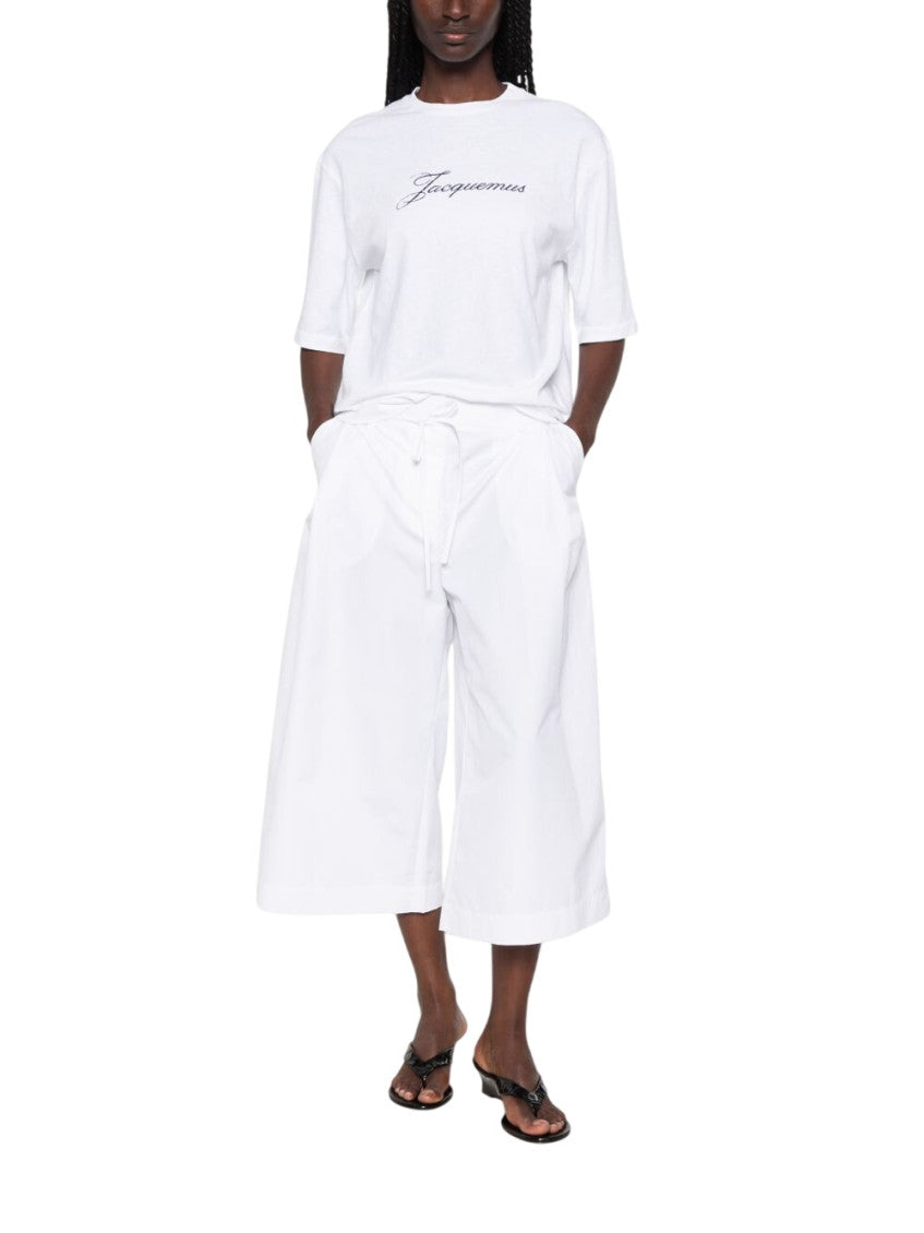White Logo Crew Neck T-Shirt 2