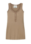 Brown Scoop Neck T-Shirt 1