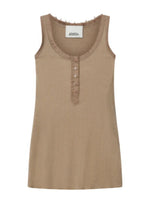 Brown Scoop Neck T-Shirt 1