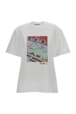 White Graphic Crew Neck T-Shirt 1