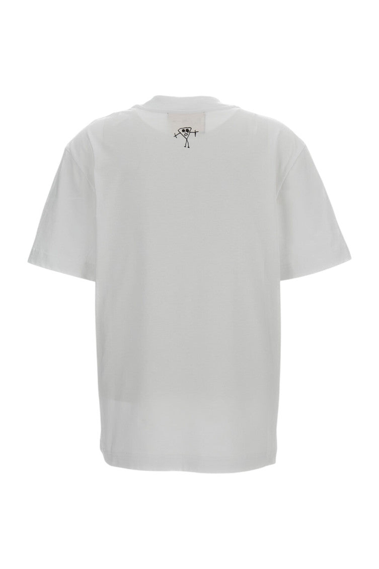 White Graphic Crew Neck T-Shirt 2