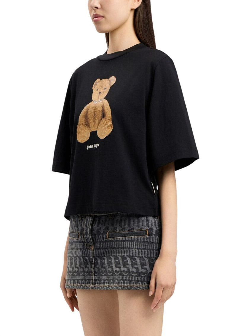 Black Graphic Crew Neck T-Shirt 2