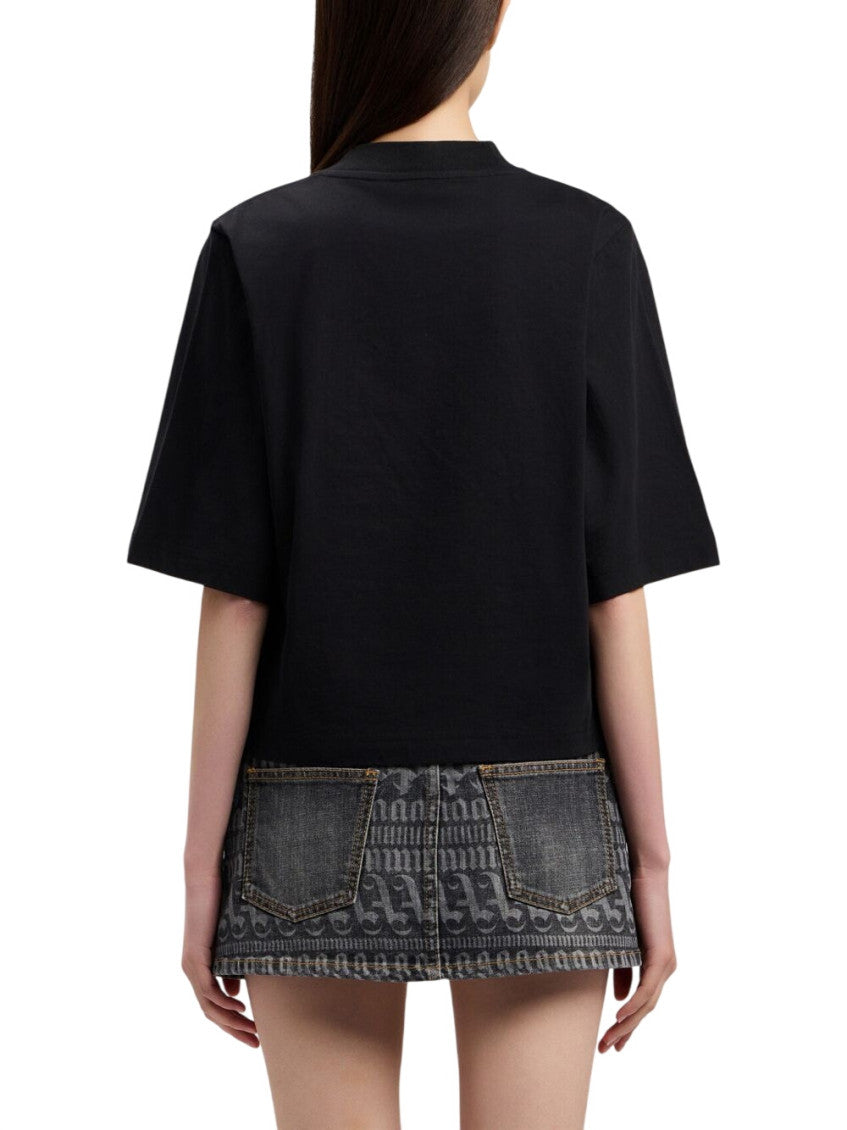 Black Graphic Crew Neck T-Shirt 3