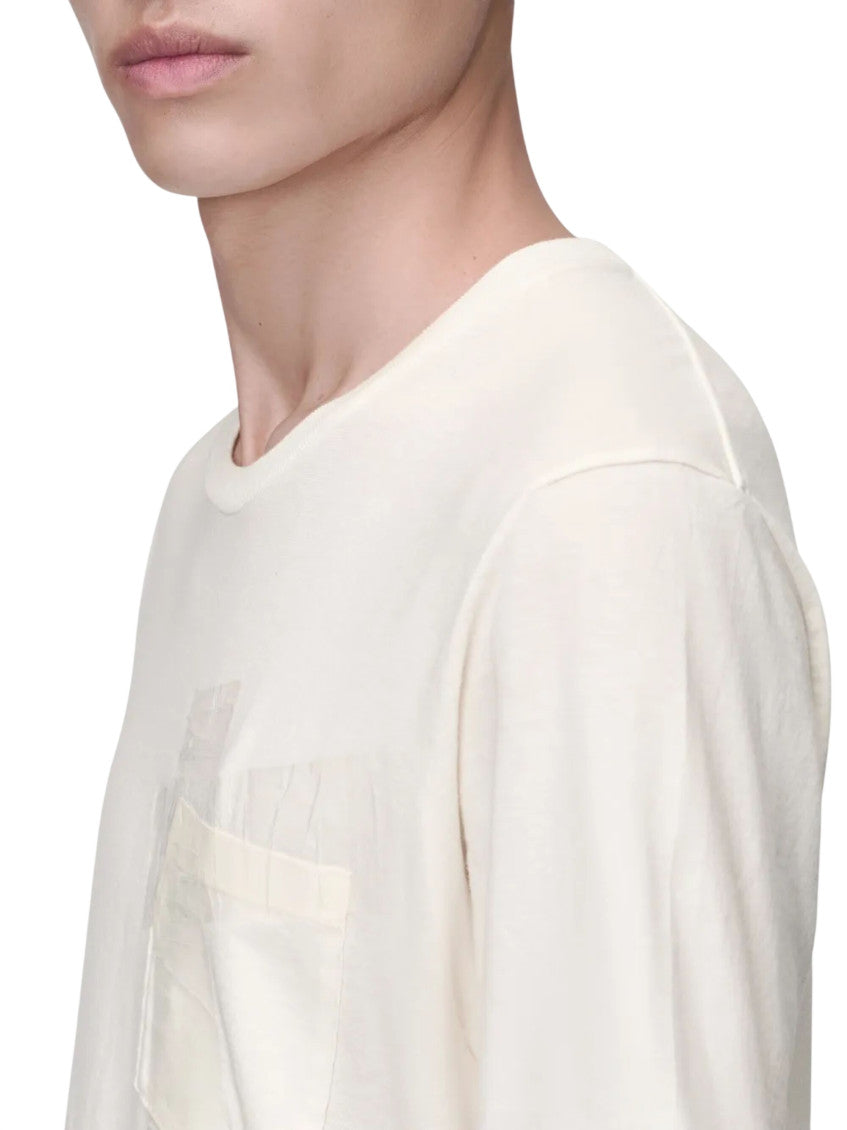 White Crew Neck T-Shirts 5