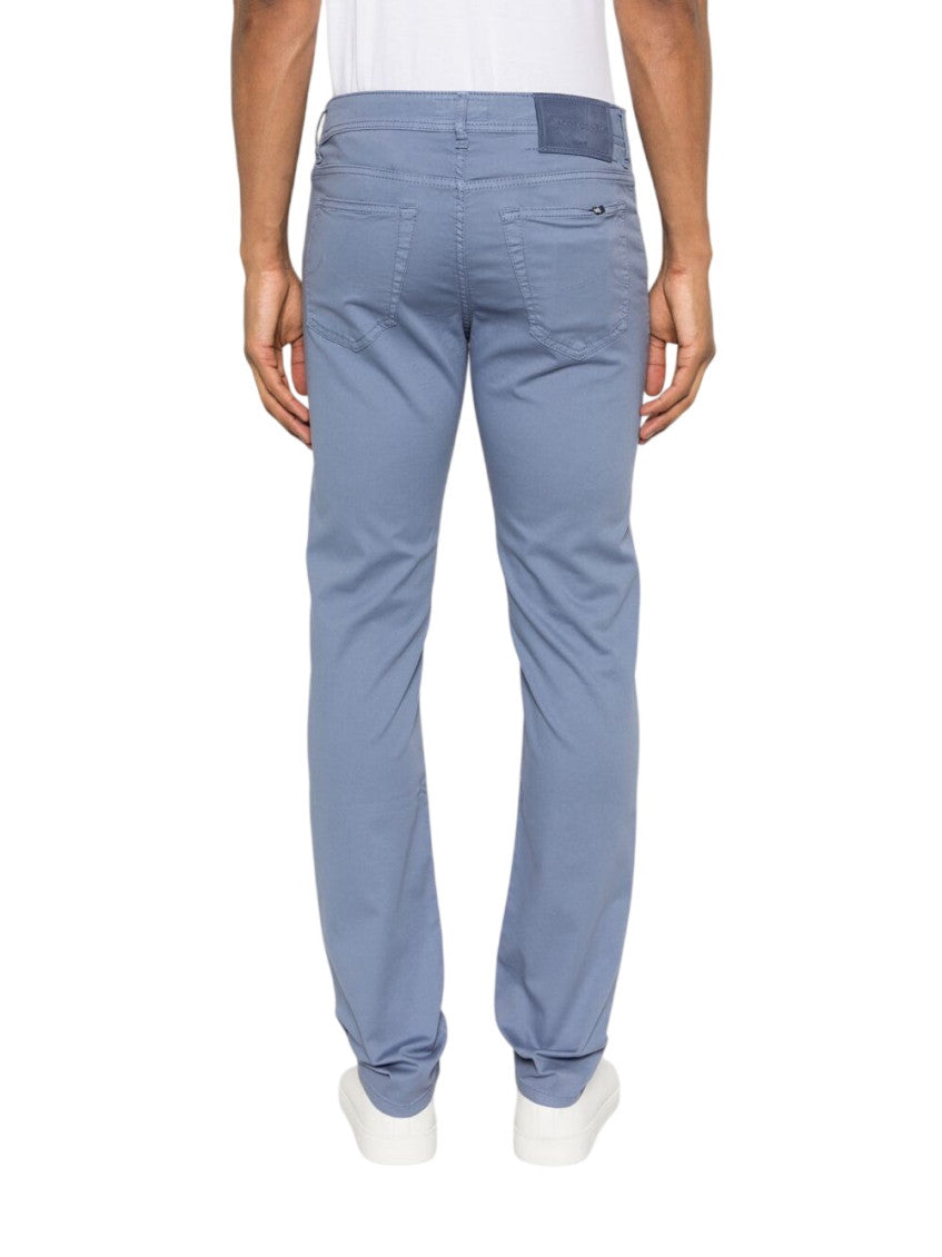 Blue Slim Mid Rise Jeans 2