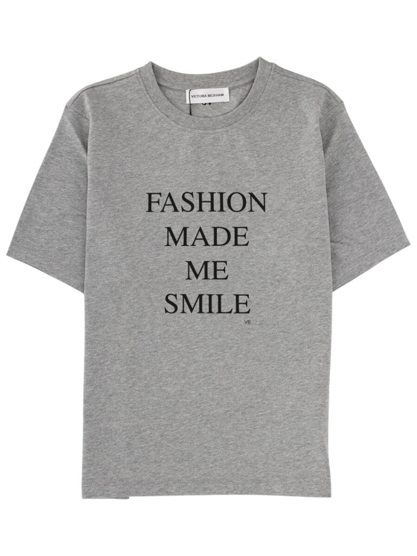 Grey Graphic Crew Neck T-Shirt 1