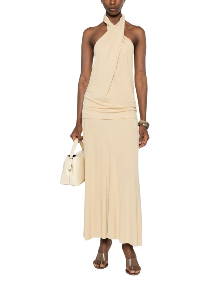 Beige Halter Neck Top 2
