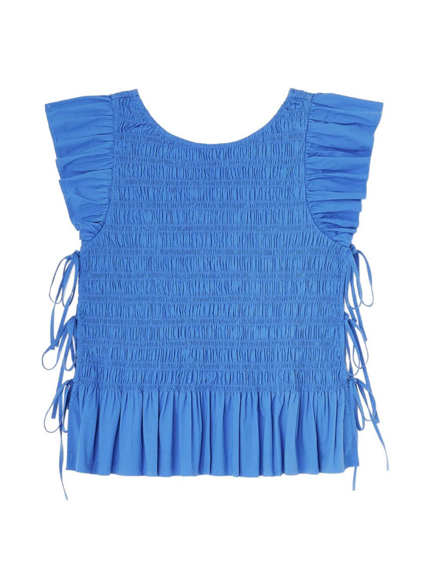 Blue Round Neck Top 1
