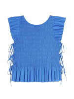Blue Round Neck Top 1