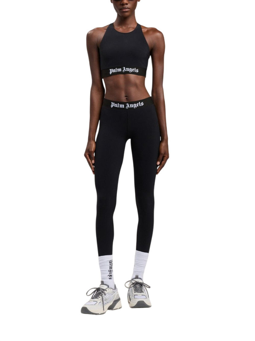 Black Logo Scoop Neck Top 3
