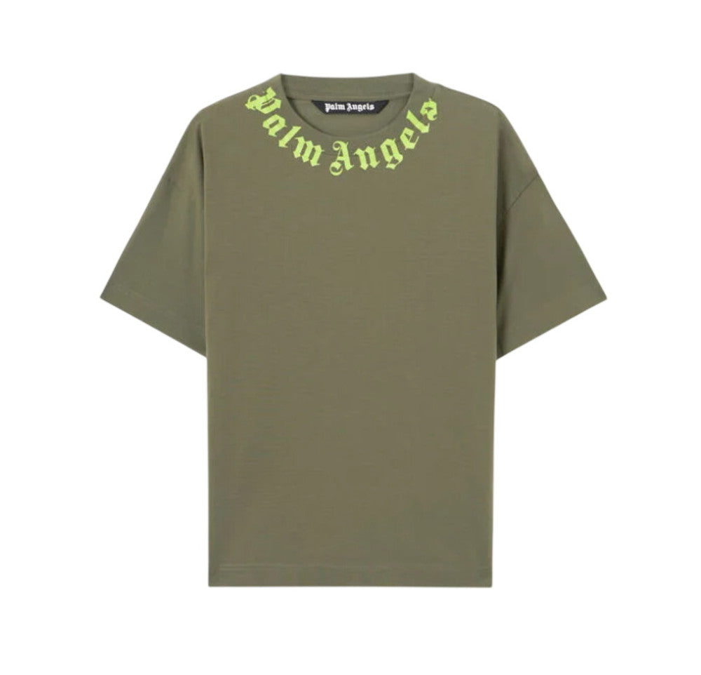Green Crew Neck T-Shirts 1