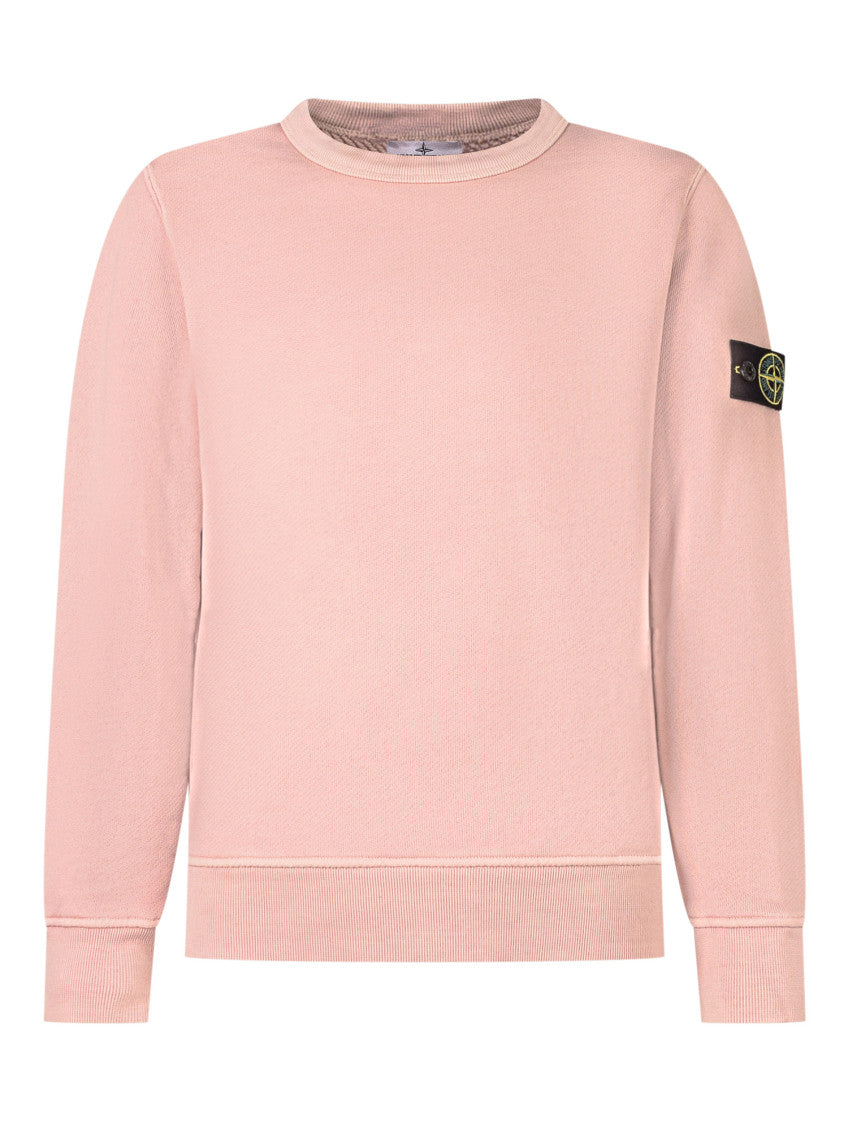 Kids Pink Solid Sweatshirt 1