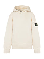 Kids White Solid Hoodie 1