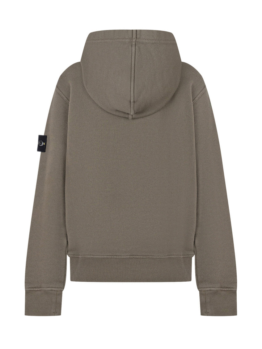Kids Green Solid Hoodie 2