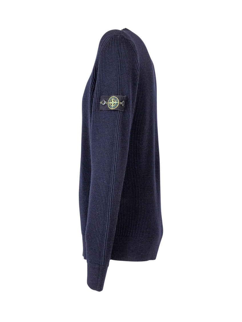 Kids Blue Knitted Sweater 2