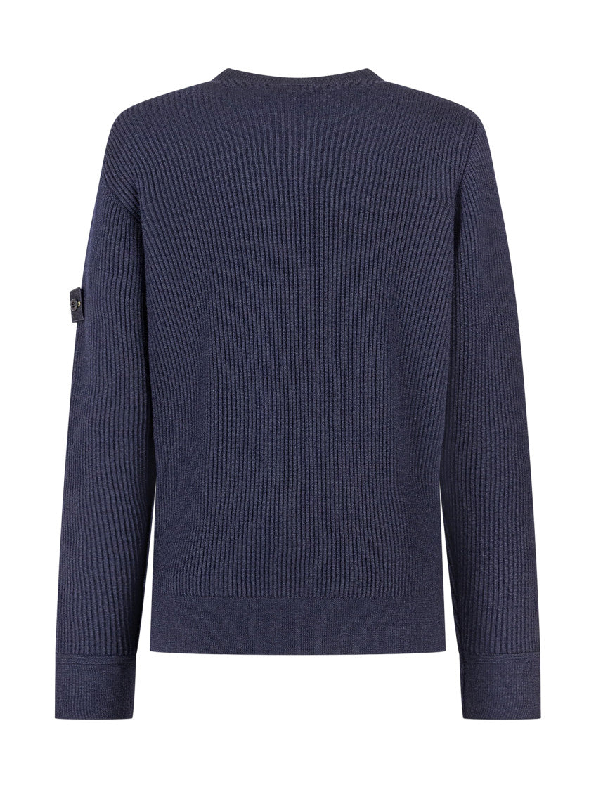 Kids Blue Knitted Sweater 3
