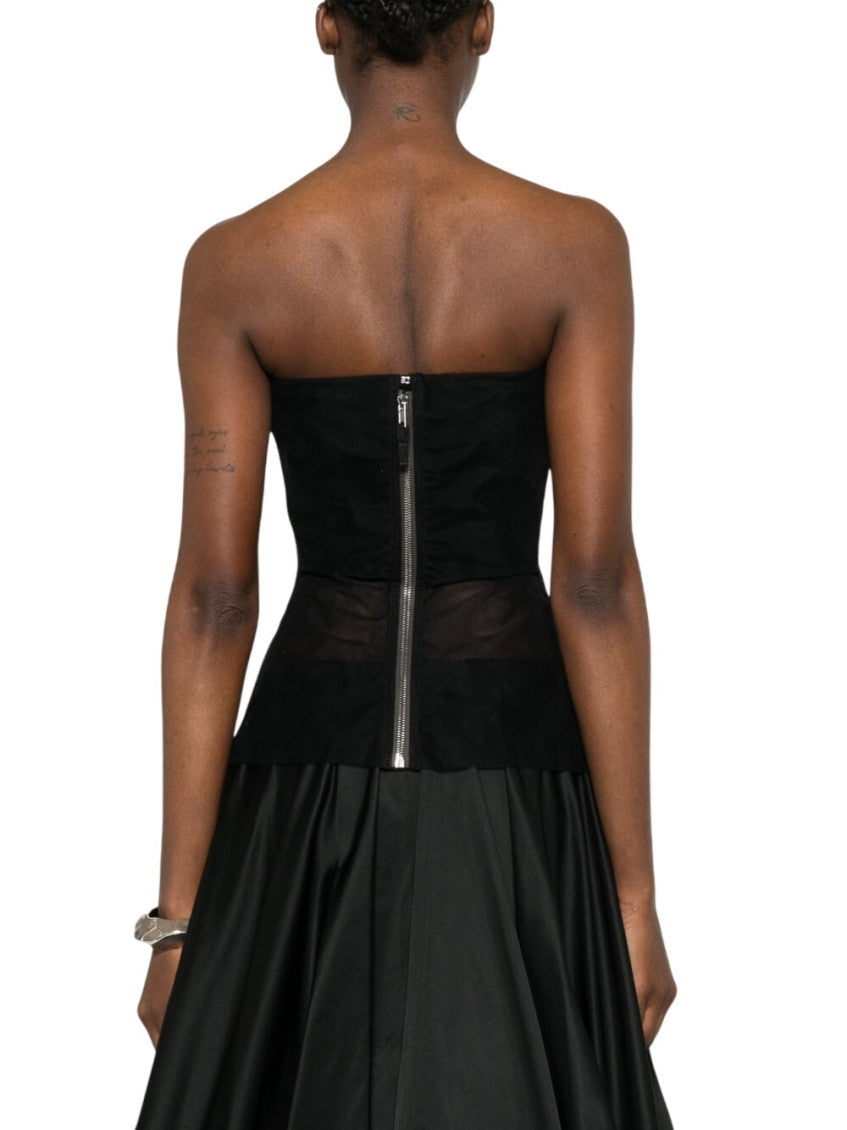 Black Transparent Strapless Top 3