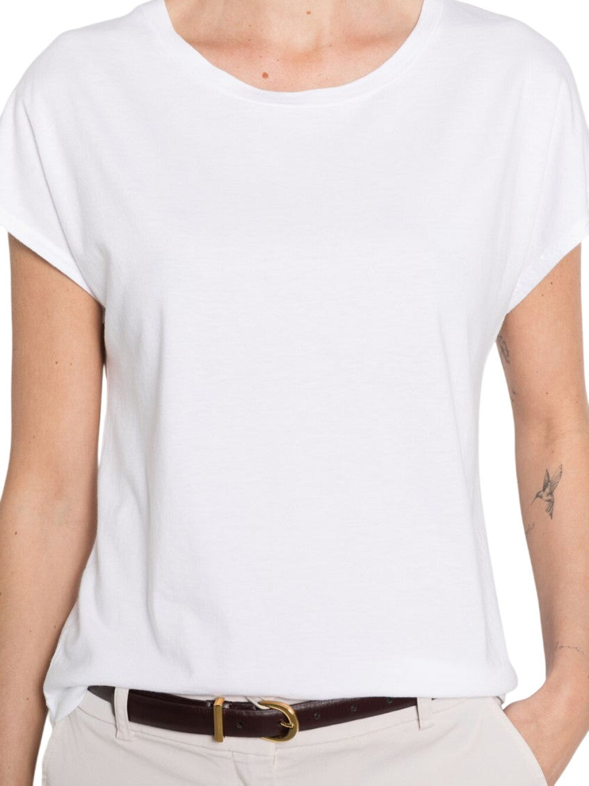 White Round Neck Top 2