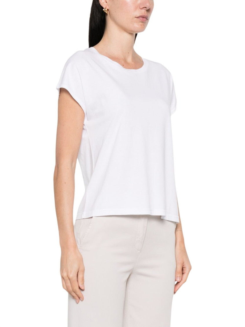 White Round Neck Top 4