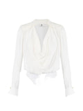 Ivory Shirt Collar Top 1