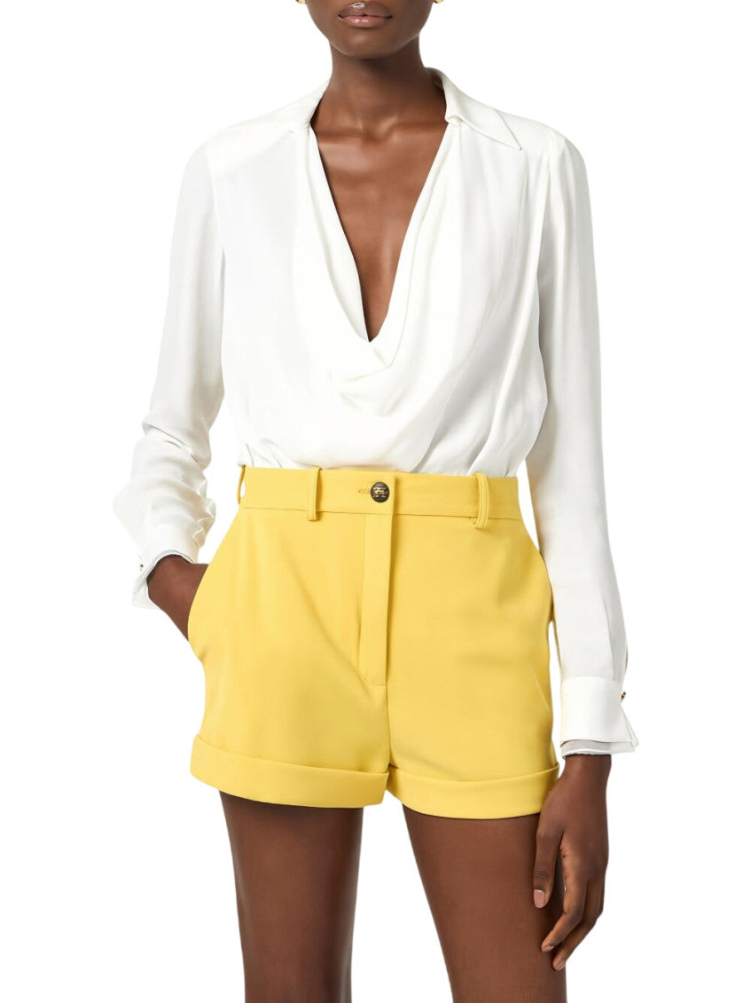 Ivory Shirt Collar Top 2