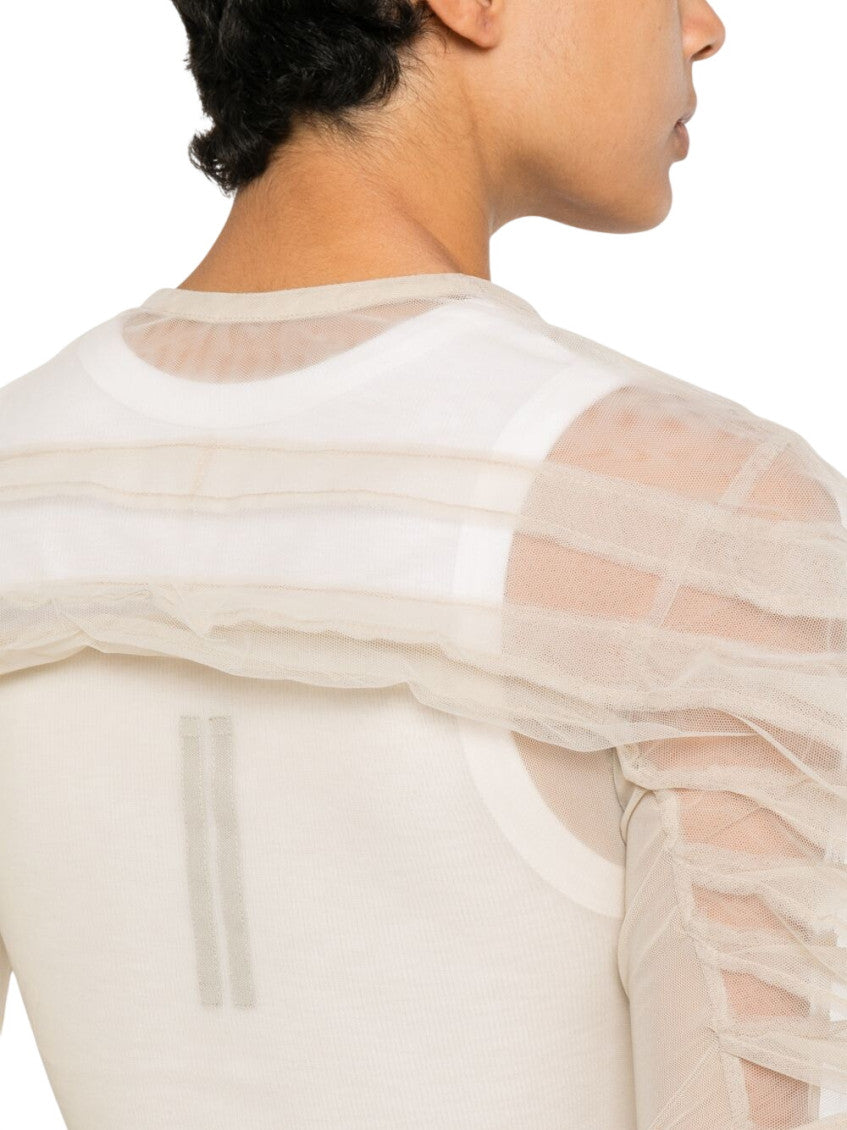 Beige Solid V Neck Top 5