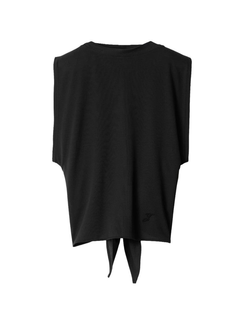 Black Round Neck Top 1