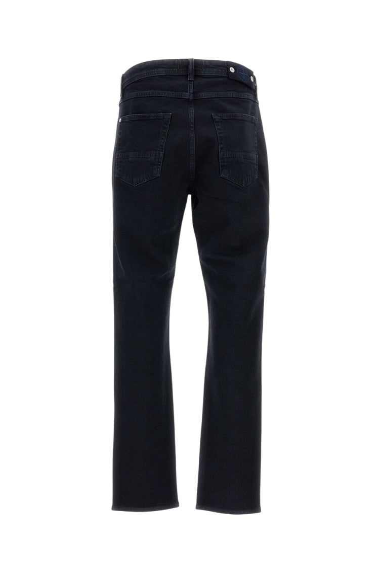 Black Slim Mid Rise Jeans 2