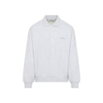 Grey Shirt Collar Sweatshirts 1