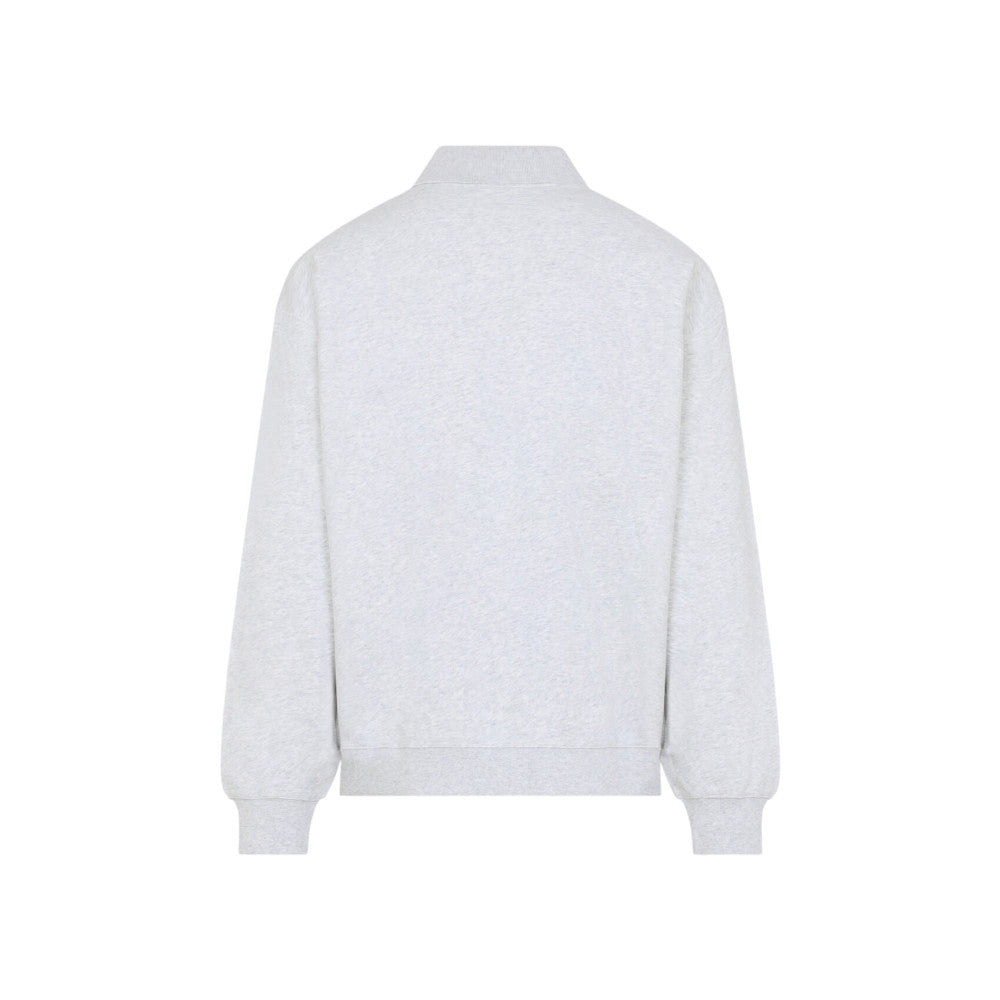 Grey Shirt Collar Sweatshirts 2