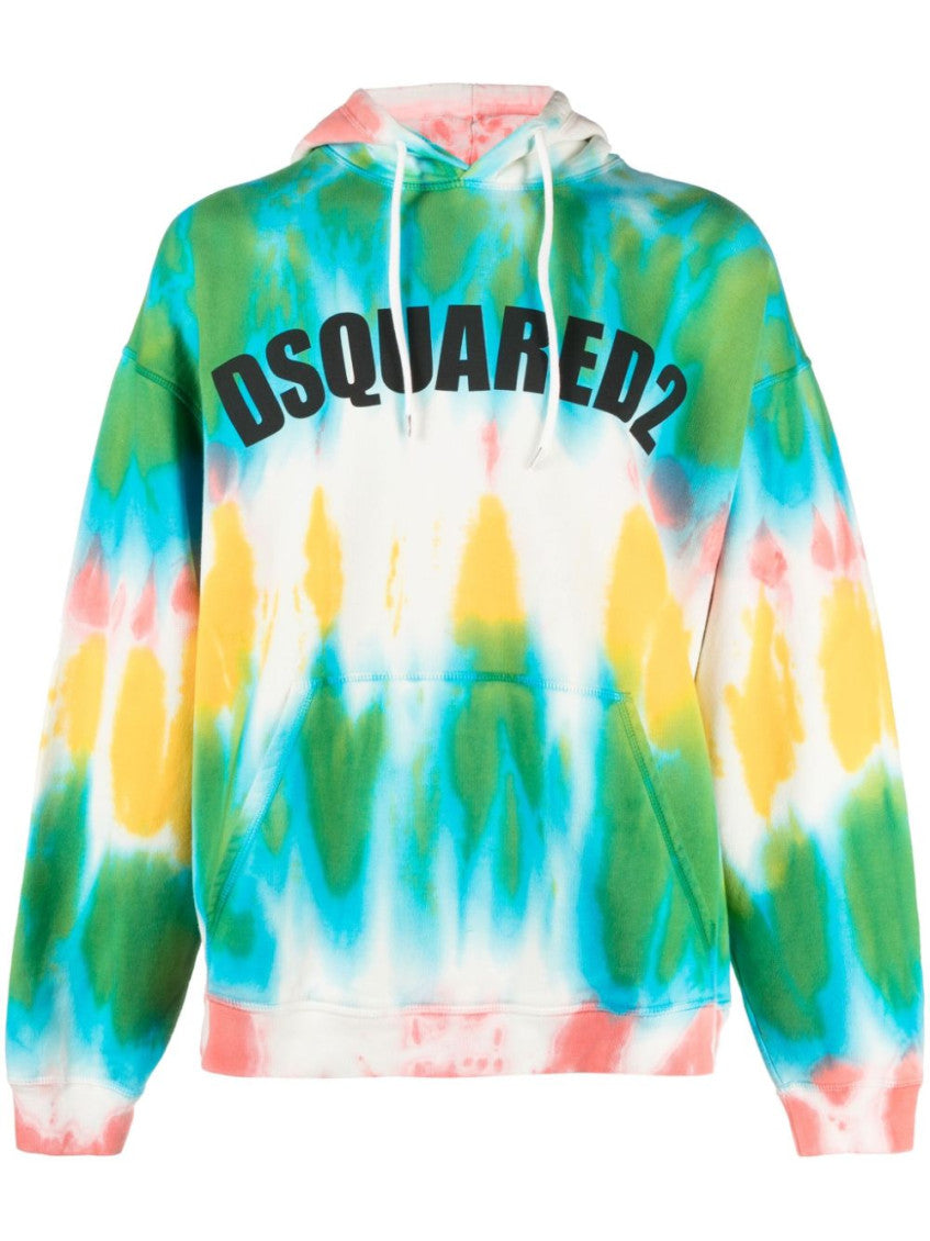 Multicolor Tie-Dye Hood Sweatshirts 1