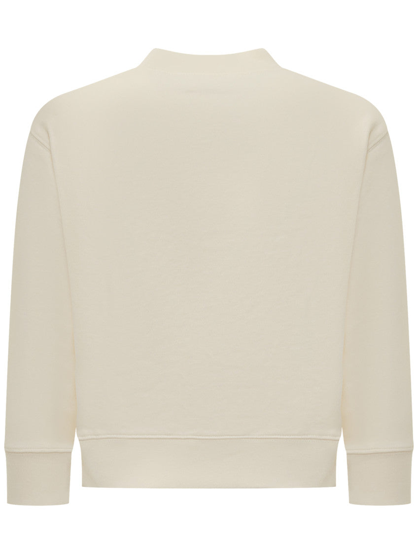 Beige Graphic Sweatshirt 2