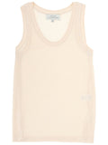 Beige Scoop Neck Top 1