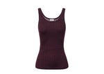 Maroon Logo Scoop Neck Top 1