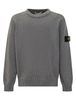 Kids Grey Solid Sweater 1